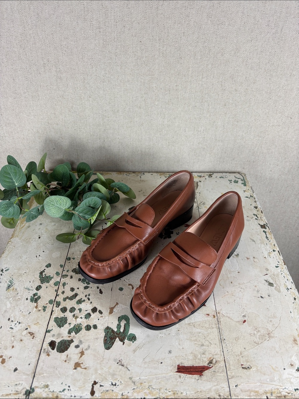 J. Crew >  Classic Leather Penny Loafers in Brown 6